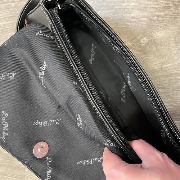 La Philipe Black Brown Micro Purse Y2K Style Purse Shoulder Bag - Picture 6 of 6